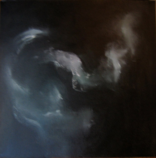 Quand le plaisir.... Huile sur toile (40cm x 40cm)