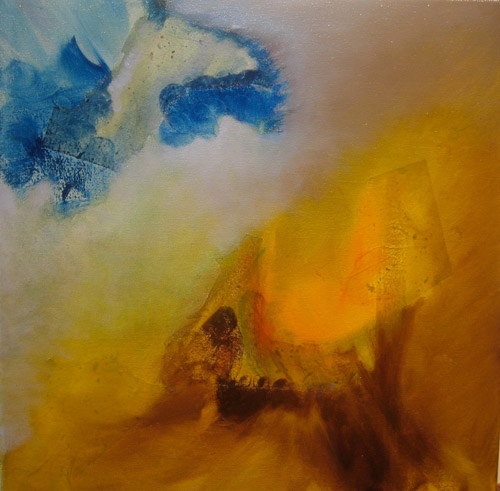 Alchimie Technique mixte sur toile (30cm x 30cm)