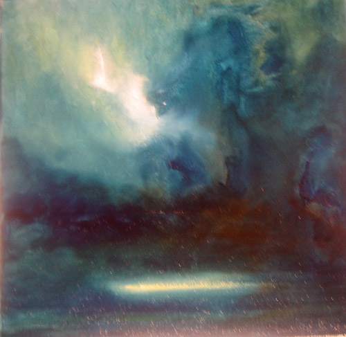 Evasion  Huile sur toile  (30cm x 30cm)